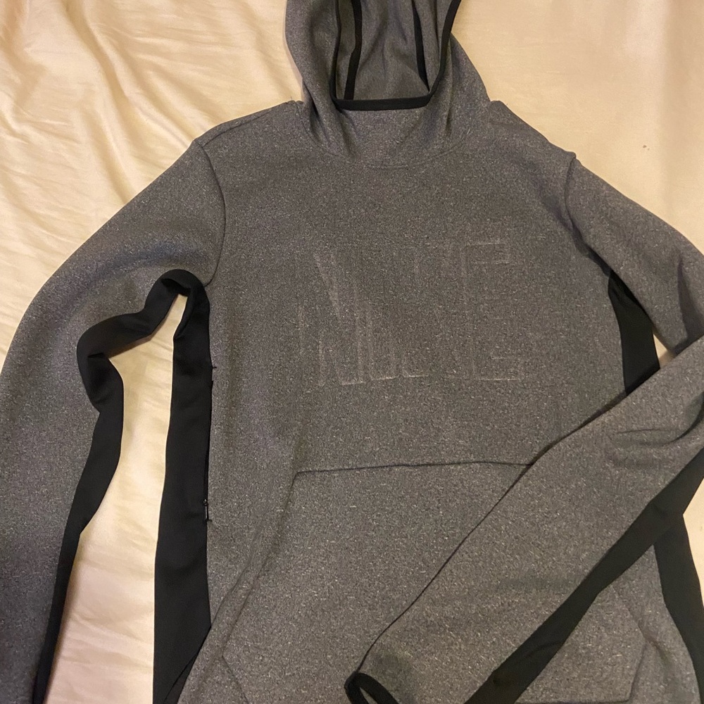 Nike Gray and Black Knit Sweaters